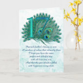 Cartes de voeux numérotées pour le 17e anniversair (Fleur jaune)