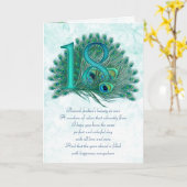 Cartes de voeux numérotées pour le 18e anniversair (Fleur jaune)