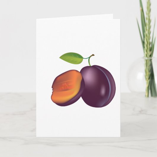 Cartes de voeux Open Plum tranchées (Devant)