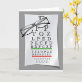 Cartes de voeux Optométriste (Fleur jaune)