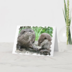Cartes de voeux Otter Habitat