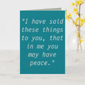 Cartes de voeux "Paix" (Fleur jaune)