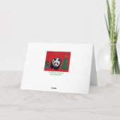 Cartes de voeux Panda de Noël (Dos)