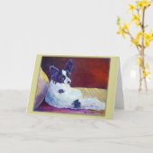 Cartes de voeux Papillon (Fleur jaune)