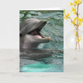 Cartes de voeux parlantes de dauphin (Fleur jaune)