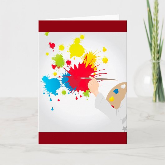 Cartes de voeux Peinture Artiste