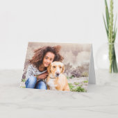 Cartes de vœux personnalisées avec photo d'animaux (Devant)