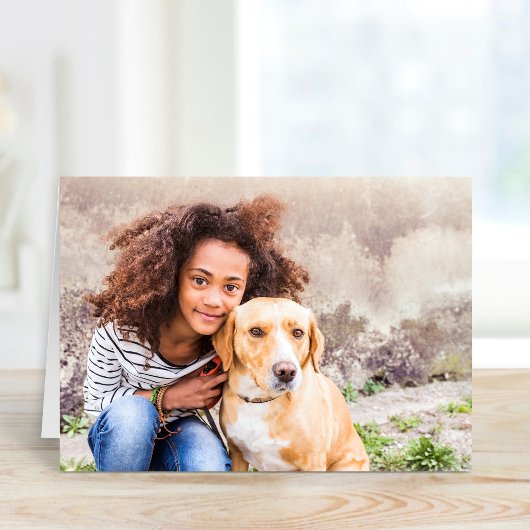 Cartes de vœux personnalisées avec photo d'animaux