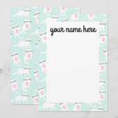 Cartes de vœux personnalisées de chatons (Devant / Derrière)