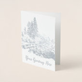 Cartes de vœux personnalisées d'hiver de Vancouver (Devant)