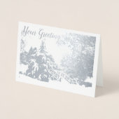 Cartes de vœux personnalisées d'hiver de Vancouver (Devant)