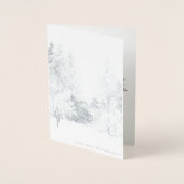 Cartes de vœux personnalisées d'hiver de Vancouver (Devant)