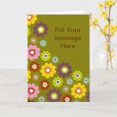 Cartes de voeux personnalisées - Fleurs (Fleur jaune)