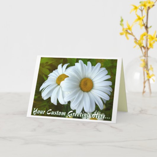 Cartes de voeux personnalisées Fleurs sauvages (Fleur jaune)