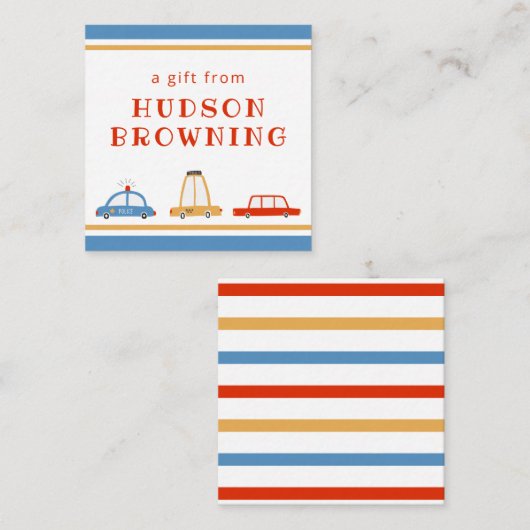 Cartes de Vœux Personnalisées pour Cadeaux de Voit (Devant / Derrière)