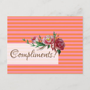 Cartes de voeux personnalisées Roses