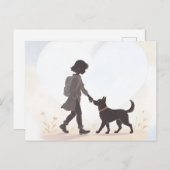 Cartes de voeux Pet Duo (Devant / Derrière)