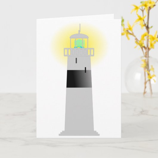 Cartes de voeux phare (Fleur jaune)