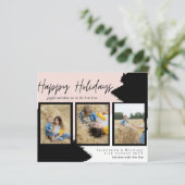 Cartes de vœux photo Budget Joyeux Noël Moderne Ab (Debout devant)