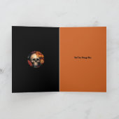 Cartes de vœux pliées Crânes Spooktacular, 5" x 7" (Intérieur)