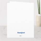 Cartes de vœux pliées pour enfants de neige (Dos)