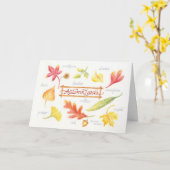 Cartes de voeux pliées pour l'automne de Thanksgiv (Fleur jaune)