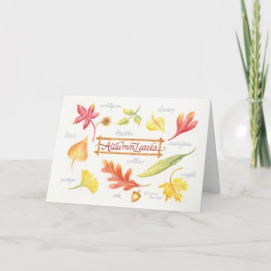 Cartes de voeux pliées pour l'automne de Thanksgiv (Devant)