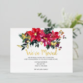 Cartes de vœux Poinsettia Fruits Nous avons déména (Debout devant)