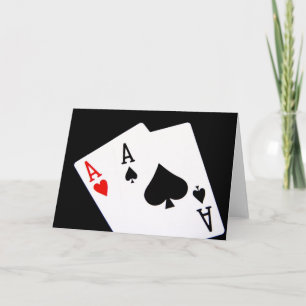 Cartes de voeux Poker Aces