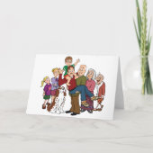 Cartes de voeux Portrait Famille (Devant)
