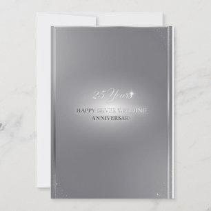 Cartes de vœux pour 25 ans de mariage