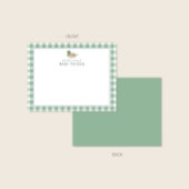 Cartes de vœux pour bébé garçon avec canard colver