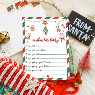 Cartes de vœux pour bébé pour la fête de Noël