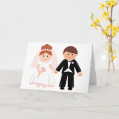 Cartes de voeux pour couple marié (Fleur jaune)