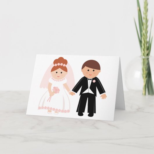 Cartes de voeux pour couple marié (Devant)