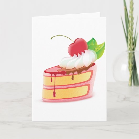Cartes de voeux pour dessert de gâteaux