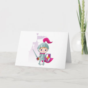Cartes de voeux pour enfant chevalier