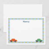 Cartes de vœux pour enfants pour voiture (Devant / Derrière)