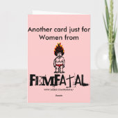 Cartes de voeux pour femmes (Dos)