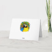 Cartes de voeux pour Imaginaire de perroquet or et (Dos)