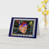 Cartes de voeux pour infirmière Cardiac Design du  (Fleur jaune)