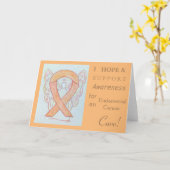 Cartes de voeux pour la sensibilisation au cancer  (Fleur jaune)