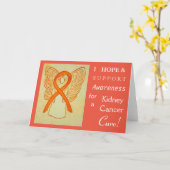 Cartes de voeux pour la sensibilisation au cancer  (Fleur jaune)