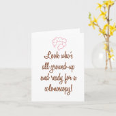 Cartes de voeux pour l'anniversaire de la colonosc (Fleur jaune)