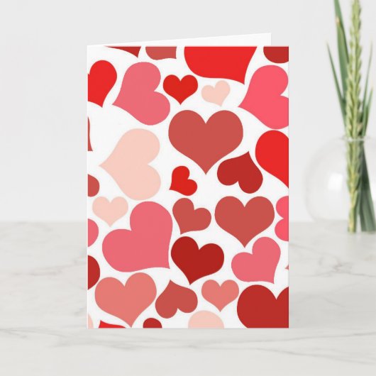 Cartes de voeux pour l'anniversaire du coeur (Devant)