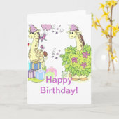 cartes de voeux pour l'anniversaire pour des (Fleur jaune)