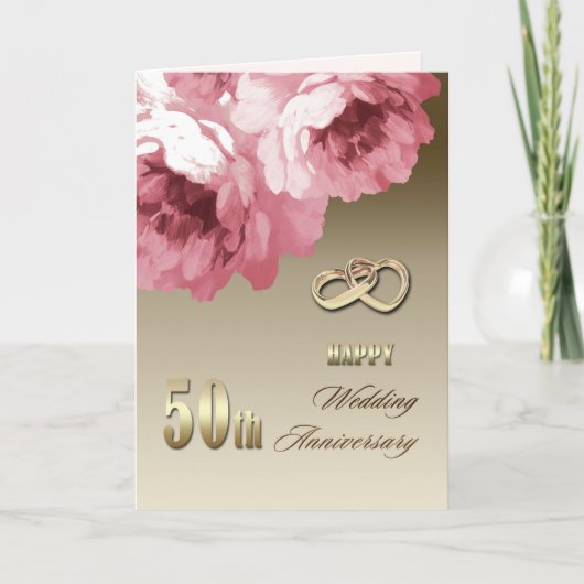 Cartes de voeux pour le 50e anniversaire du Mariag (Devant)