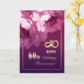 Cartes de voeux pour le 60e anniversaire du Mariag (Fleur jaune)