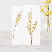 Cartes de voeux pour le blé (Fleur jaune)