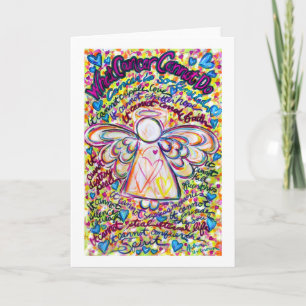 Cartes de voeux pour le cancer Angel des Coeurs du